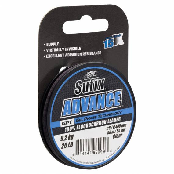 Sufix Advance Fluorocarbon Clear 50m 0,405mm 9,2kg