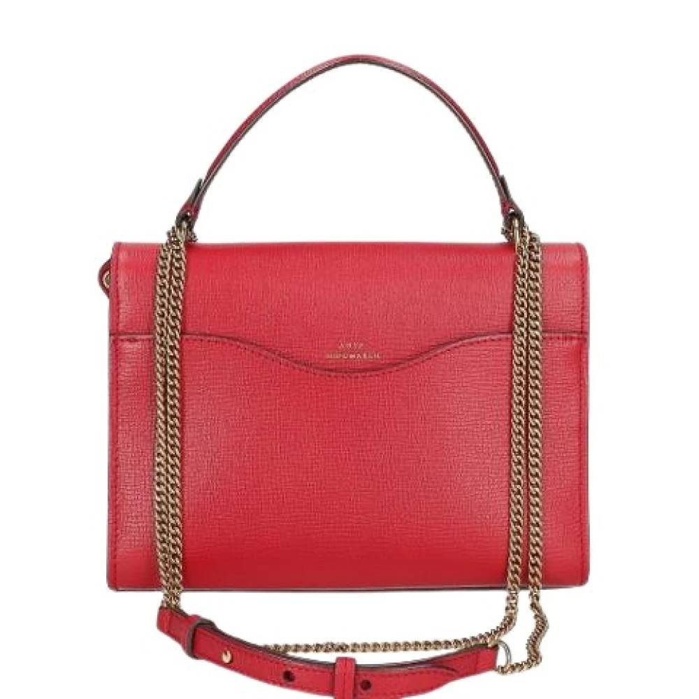 Anya Hindmarch Pre-owned Pre-owned Læderhåndtaske - Vintage - Dame - Rød - ONE SIZE - Læder