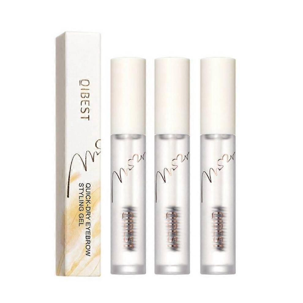 (3pcs) 1-3pcs Eyebrow Gel Transparent Brows Wax Waterproof Long Lasting With 3D Brush Women's