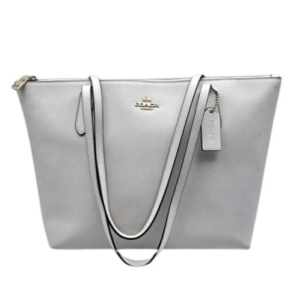 Coach Pre-owned Pre-owned Tote Bag - Vintage - Dame - Hvid - ONE SIZE - Uld