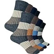 PS PROUTHS Unisex termiska ullstrumpor, varma vinterstrumpor för män, mjuka lockiga ullstrumpor, termiska strumpor för män, ullstrumpor för kvinnor, mjuka och mysiga, Roliga män, 40-46 EU