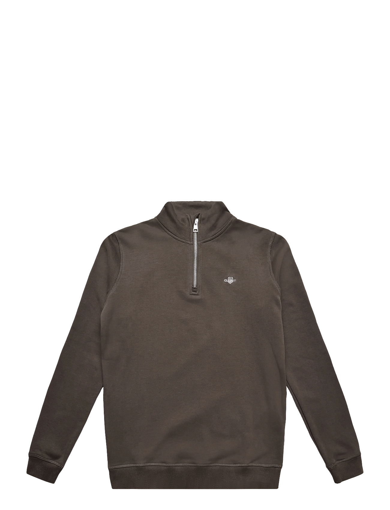 GANT KIDS Shield Half Zip Sweatshirt | Brown | 164