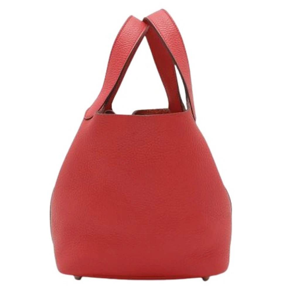 Hermès Vintage Pre-owned Vintage Bucket Bag - Vintage - Dame - Rød - ONE SIZE - Læder
