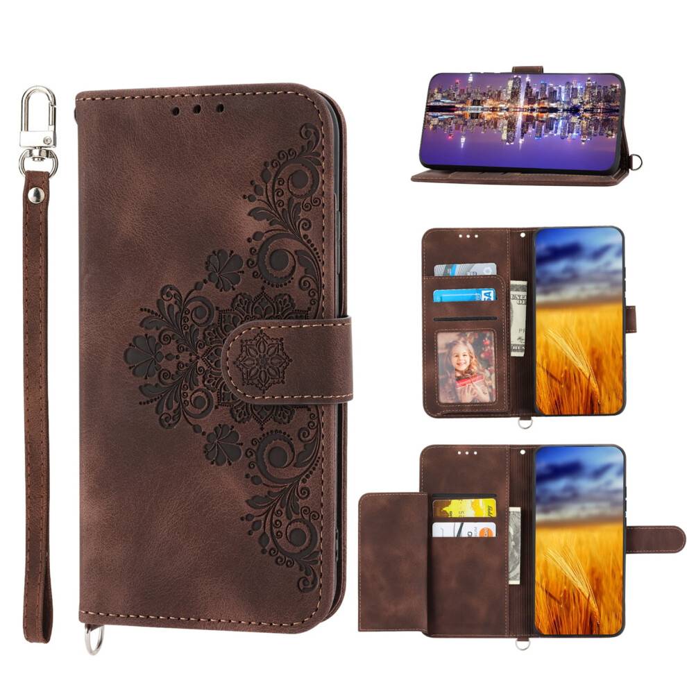 Læder Flip Pung Etui til iPhone 15Pro Max og ældre