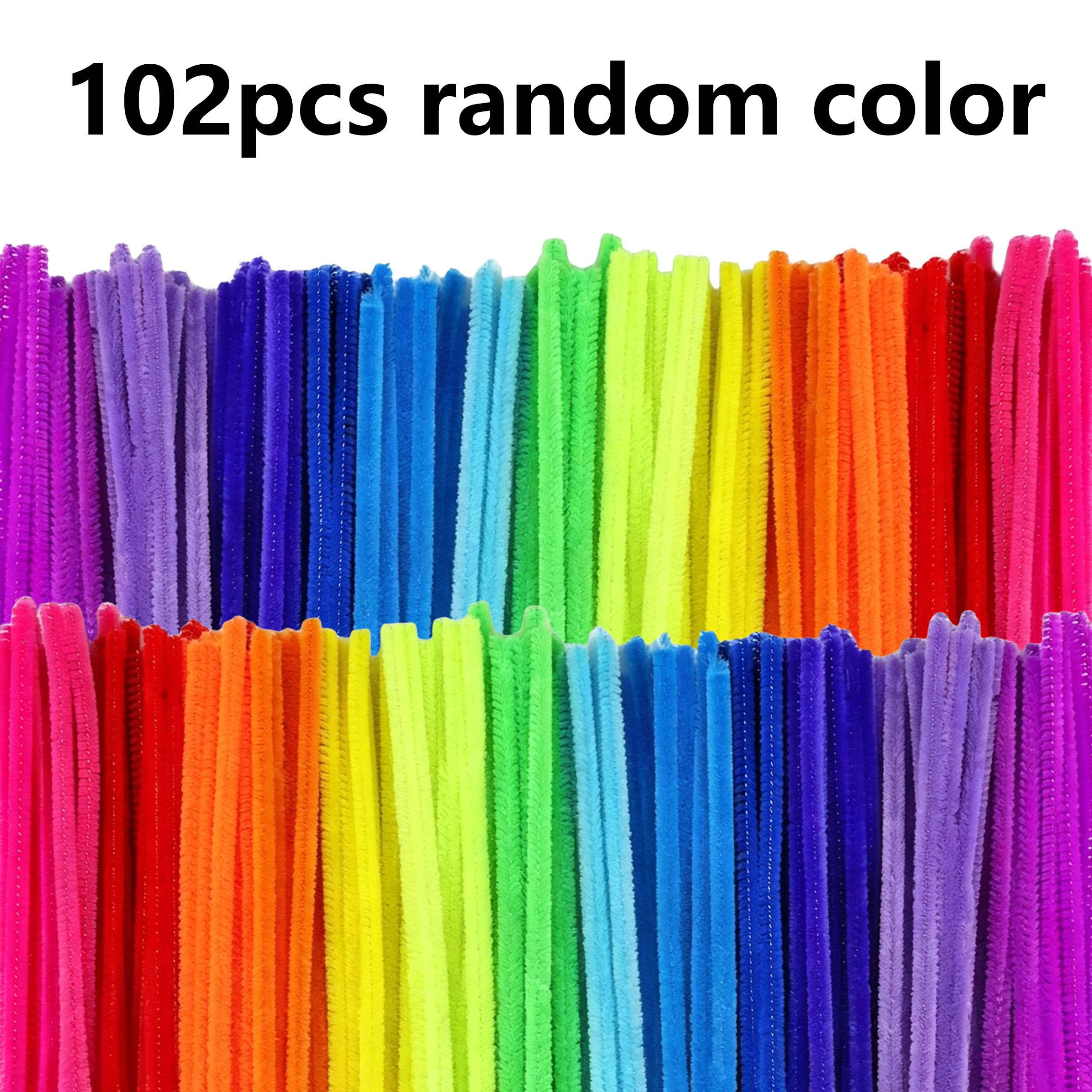 102pcs Pipe Cleaners, Random Color Pipe Cleaners For Crafts | Creative Chenille Stems For Arts And Crafts, Decorations Handmade Bouquets