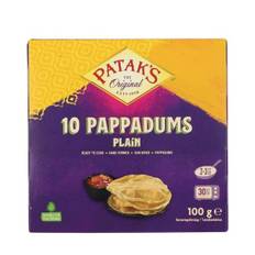 Pappadums Plain Ps 100 G