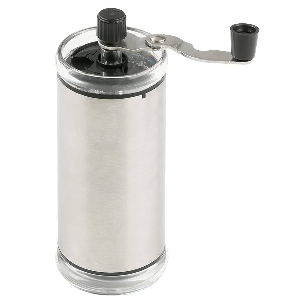 Takeda Corporation [Hand-Crank Coffee Mill] Silver, 6.3 x 6.3 x 15.5 cm, Hand-Crank Coffee Mill CMG-2