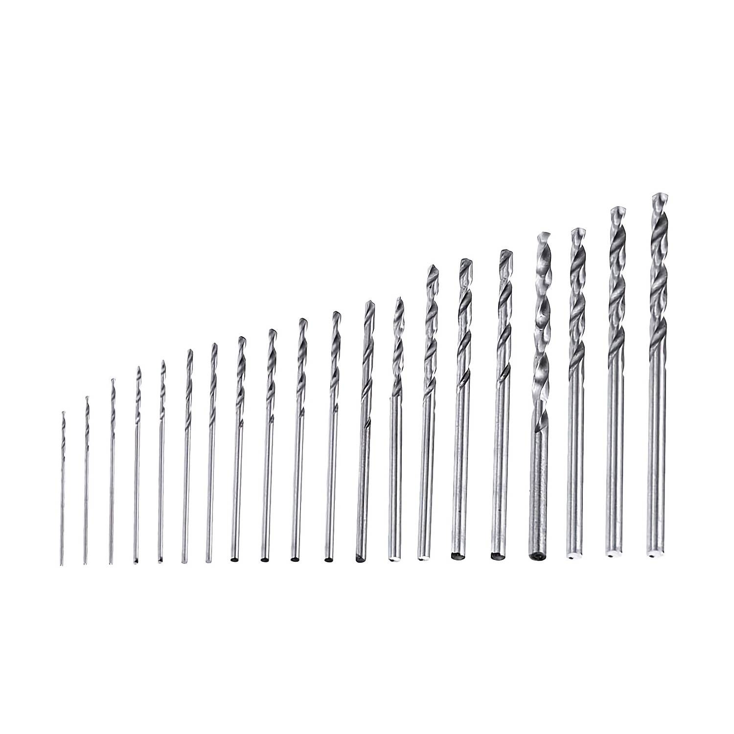 20pcs Set Of Hss Mini Micro Drill Bits, Featuring Twist Drill Bits With Shank Sizes Ranging From 0.3 To 1.6mm, Ideal Drilling In Projects And As Additions For Rotary Hand Tools