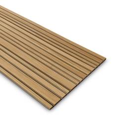Woody & Moody akustikpanel 600x3000 random eg m/polypa. mat lak m/sort polyesterpanel