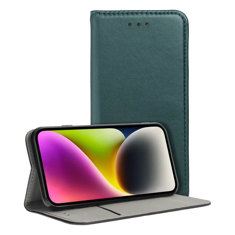 Realme 14 Pro Plus Plånboksfodral Smart Magento - Mörkgrön