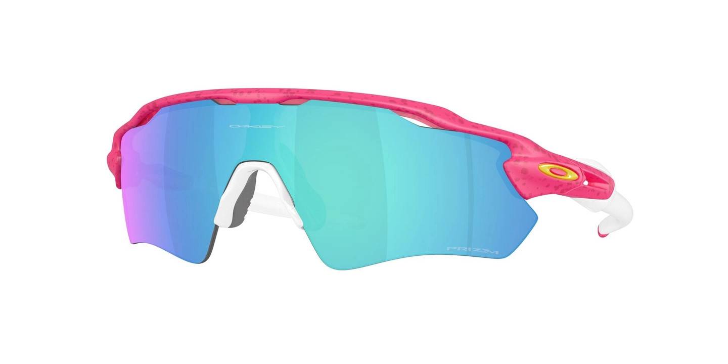 Oakley Radar EV Path Glasögon Neon Pink Splatter/Prizm Sapphire