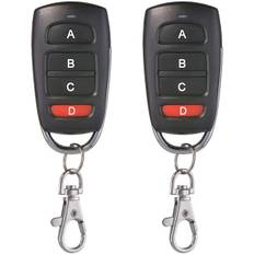 2 stk. Universal Garageportåbner Fjernbetjening 433MHz 4 Knapper Kloner til Garageport Elektrisk Port osv.