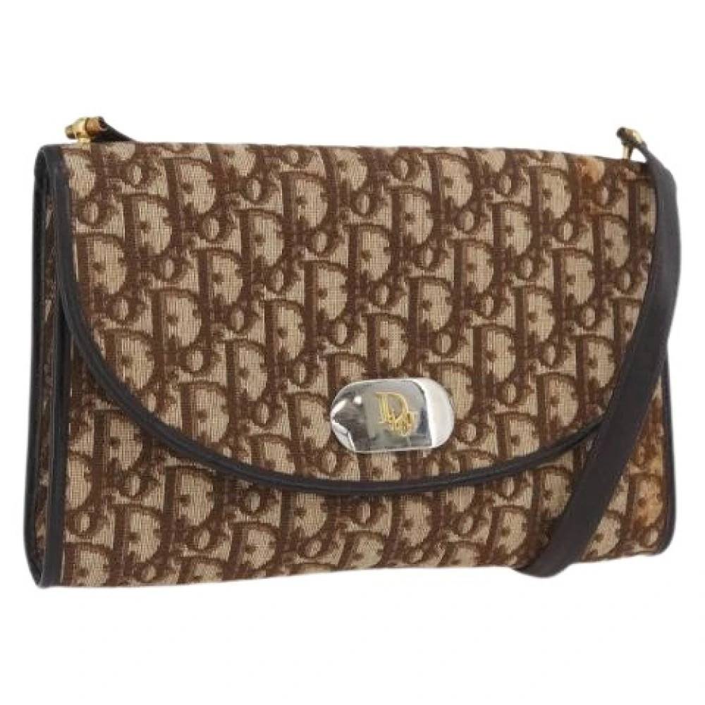Dior Vintage - Pre-owned Trotter Canvas Axelremsväska Vintage - Dam - ONE Size - Läder