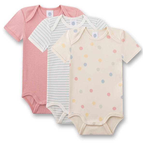 Sanetta Kid's Set Body 1/2 324984 3-Pack Hverdagsundertøj Børn størrelse 92 farve beige