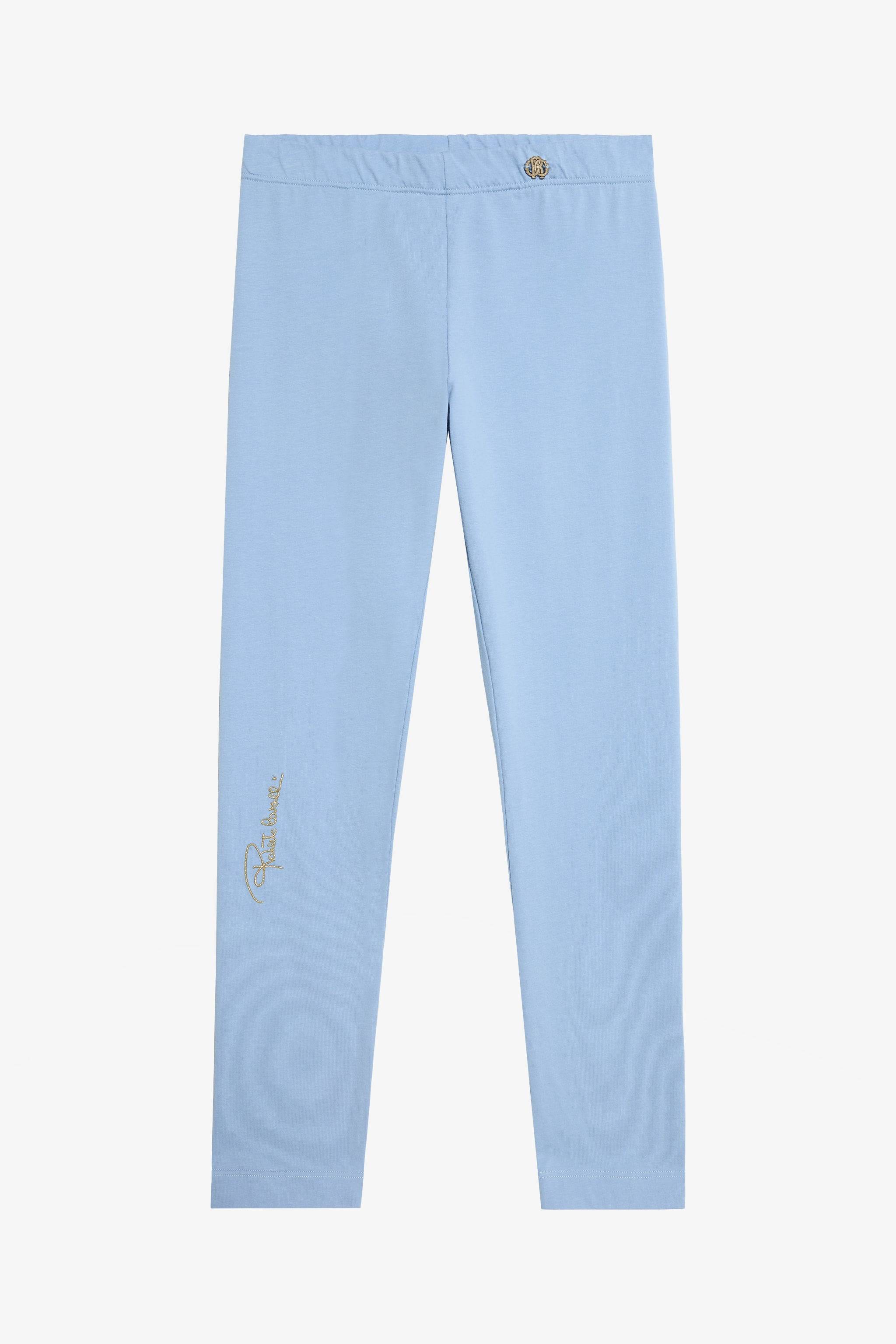 Roberto Cavalli Sky Blue Trousers - Girl Trousers Light Blue 10a