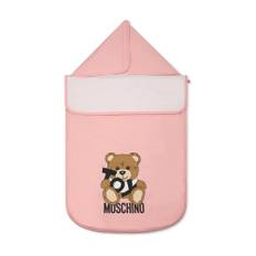 Moschino, Home, unisex, ONE Size, Bomull, Rosa Baby Sovpåse med Teddybjörn