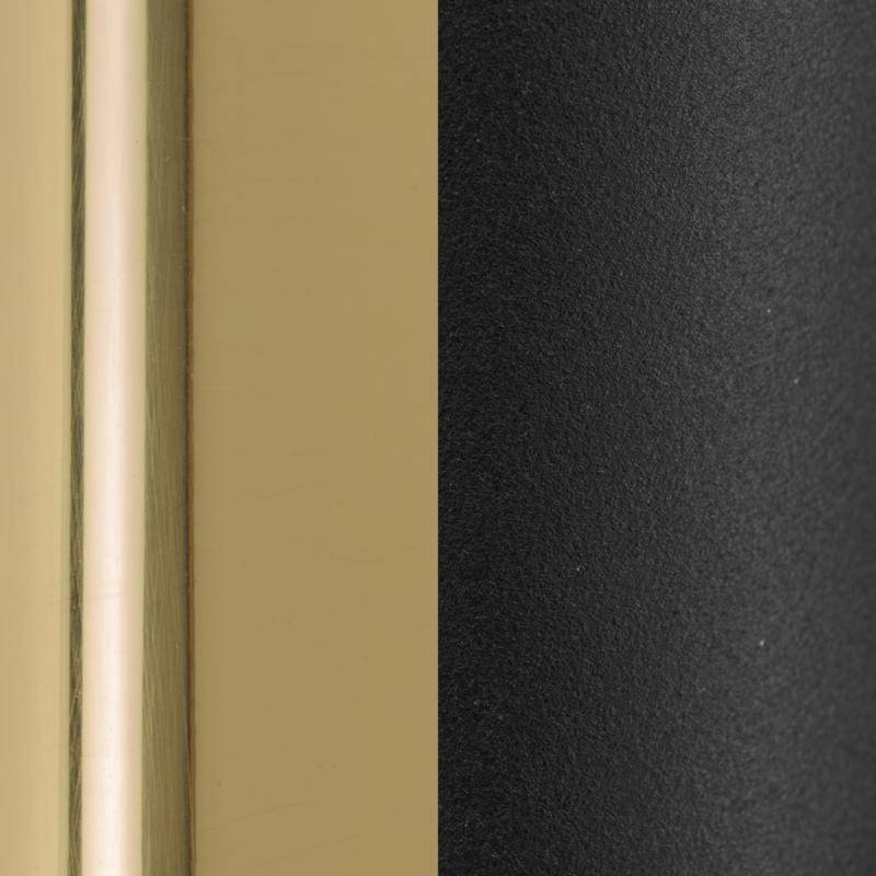 Cigaro væglampe PSM Lighting - Blank messing / sort