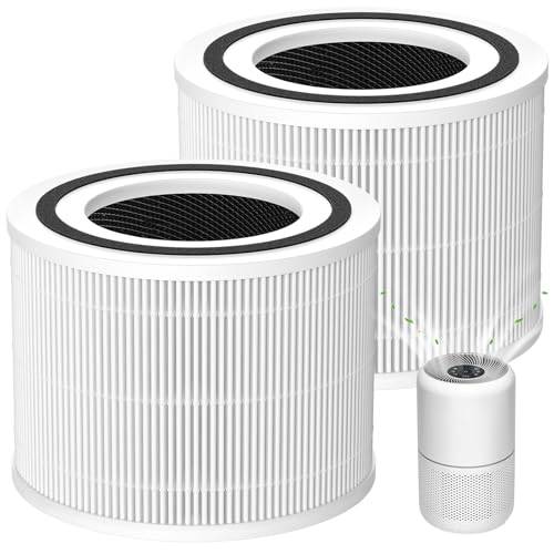 2 stycken Core 300S ersättningsfilter för LEVOIT Core 300/Core 300S luftrenare