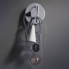 Foscarini Designer væglampe Filo, Aluminium/grå/zink, Stue/spisestue, Metal, Design
