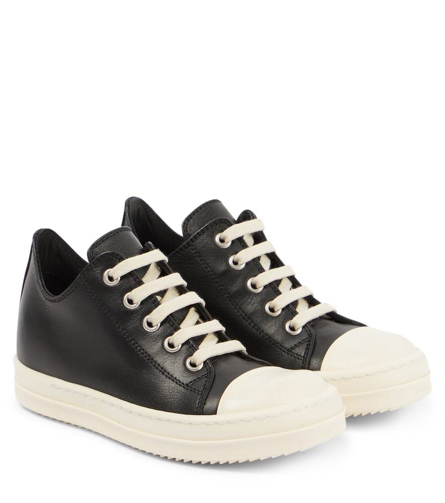 Rick Owens Kids Zapatillas bajas Strobe de piel - negro - EU 32