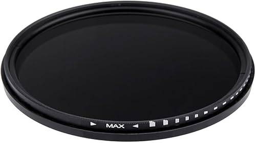 Premium variabel neutral densitet (ND2-ND1000) filter kompatibelt med Canon EOS R10 (55 mm)