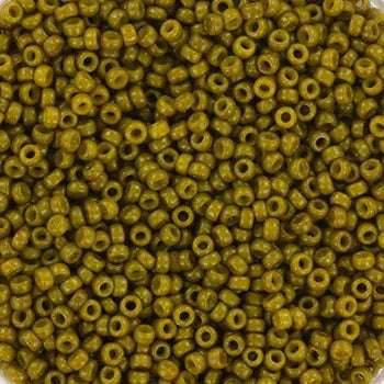 Miyuki Seed beads - Duracoat Opaque Spanish Olive 15/0, 10 gram