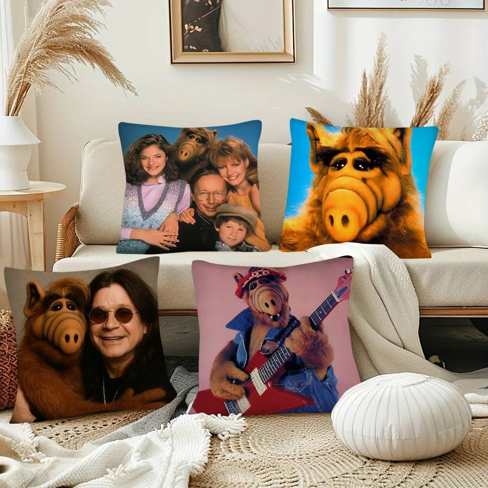 TV SSeries Alf Kuddfodral Mode Fyrkantigt Kuddfodral Sovrum Soffrum Ins Dekoration Fritid