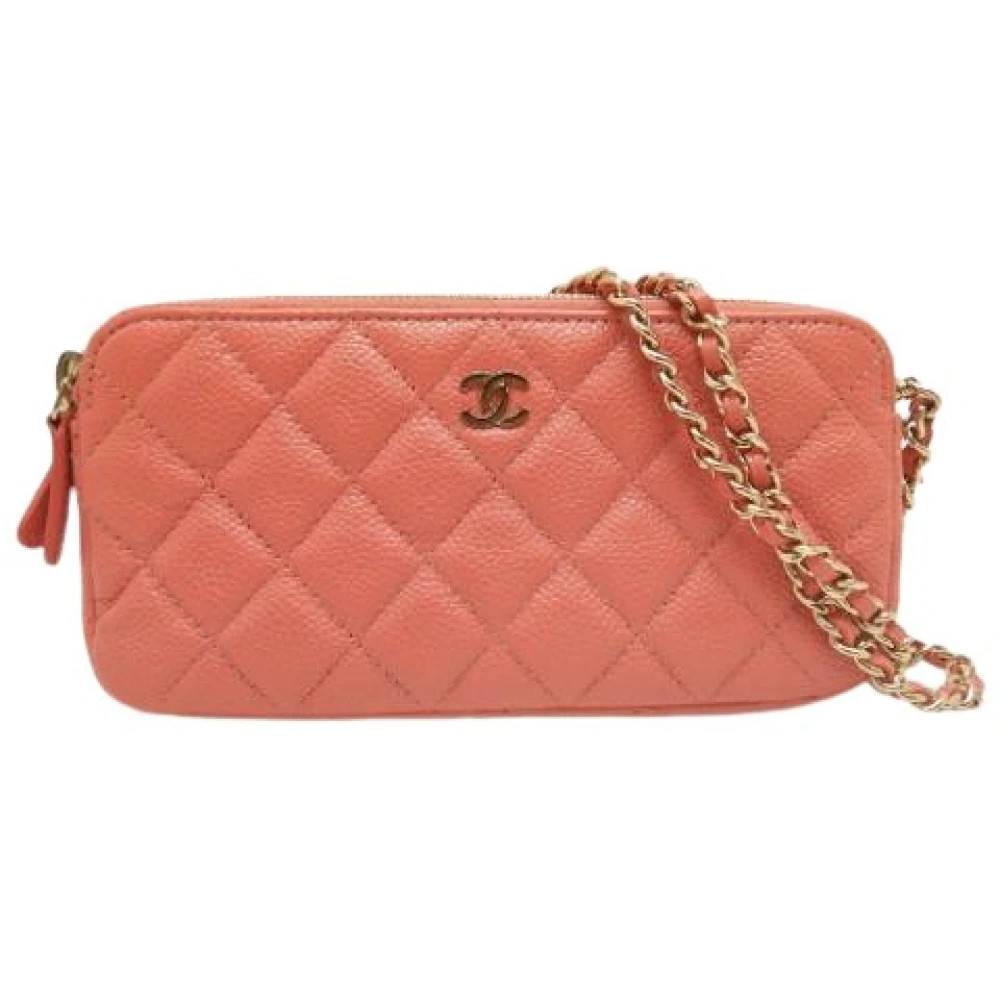 Chanel Vintage Pre-owned Vintage Skuldertaske - Vintage - Dame - Lyserød - ONE SIZE - Uld