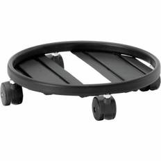 Mobil Blomsterpotte Stativ - Sort Metal 30 cm