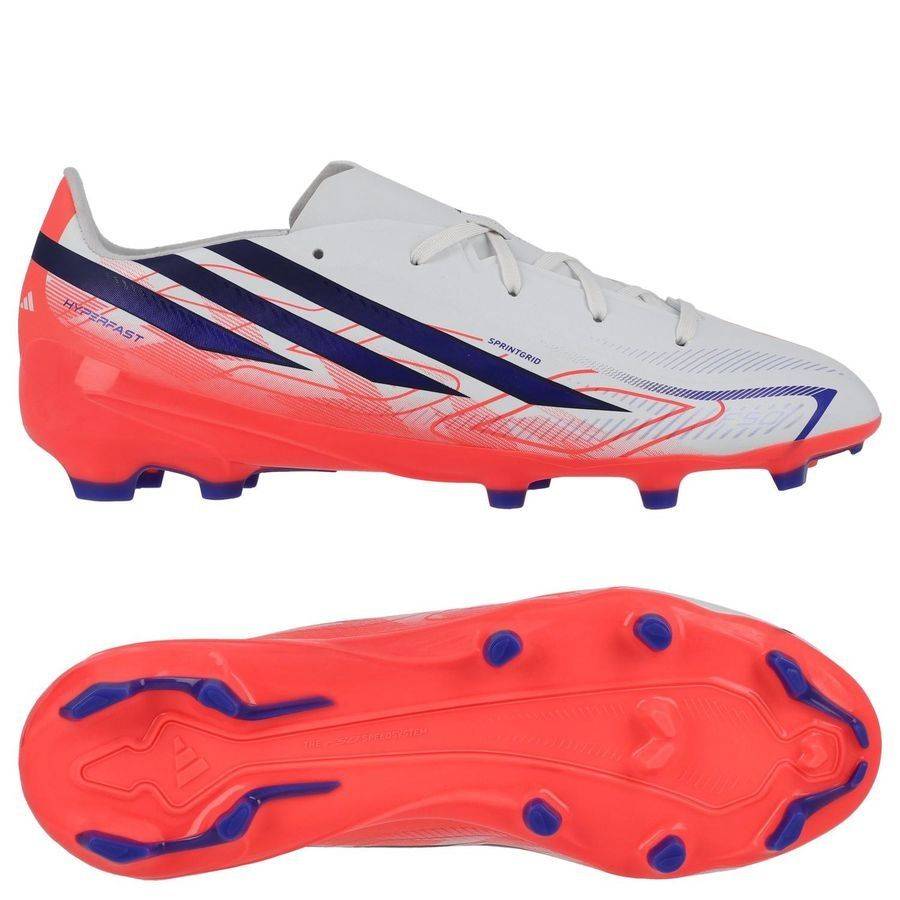 adidas F50 Hyperfast League FG Chaos vs Control - Hvid/Lilla/Pink Børn - Græs (FG).