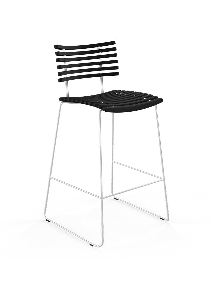 Leopard barstol, rustfrit stel fra Naver Collection Ask sortbejdset - Jacobsen Plus