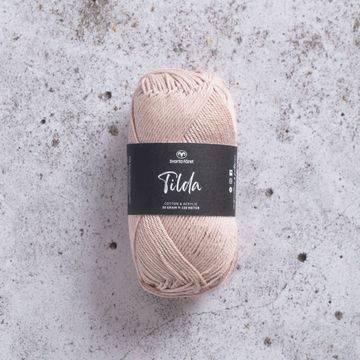 Tilda Garn Bomullsmix 50 G Powder Pink 540 Svarta Fåret