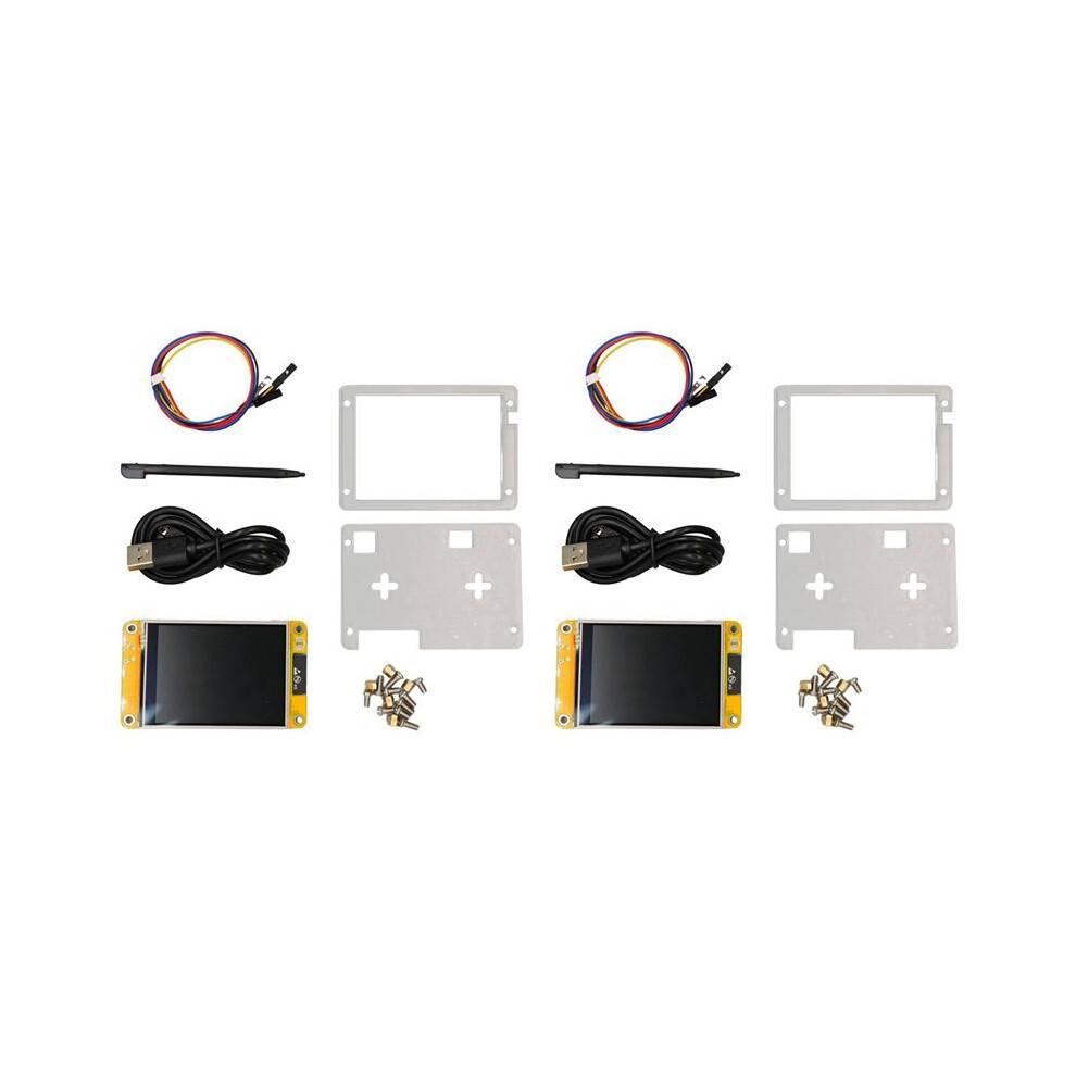 2X NerdMiner V2 2.8 Inch Display BTC Solo Lottery Nerd Miner 56KH/S Crypto Bitcoin Miner Solo Mining Machine