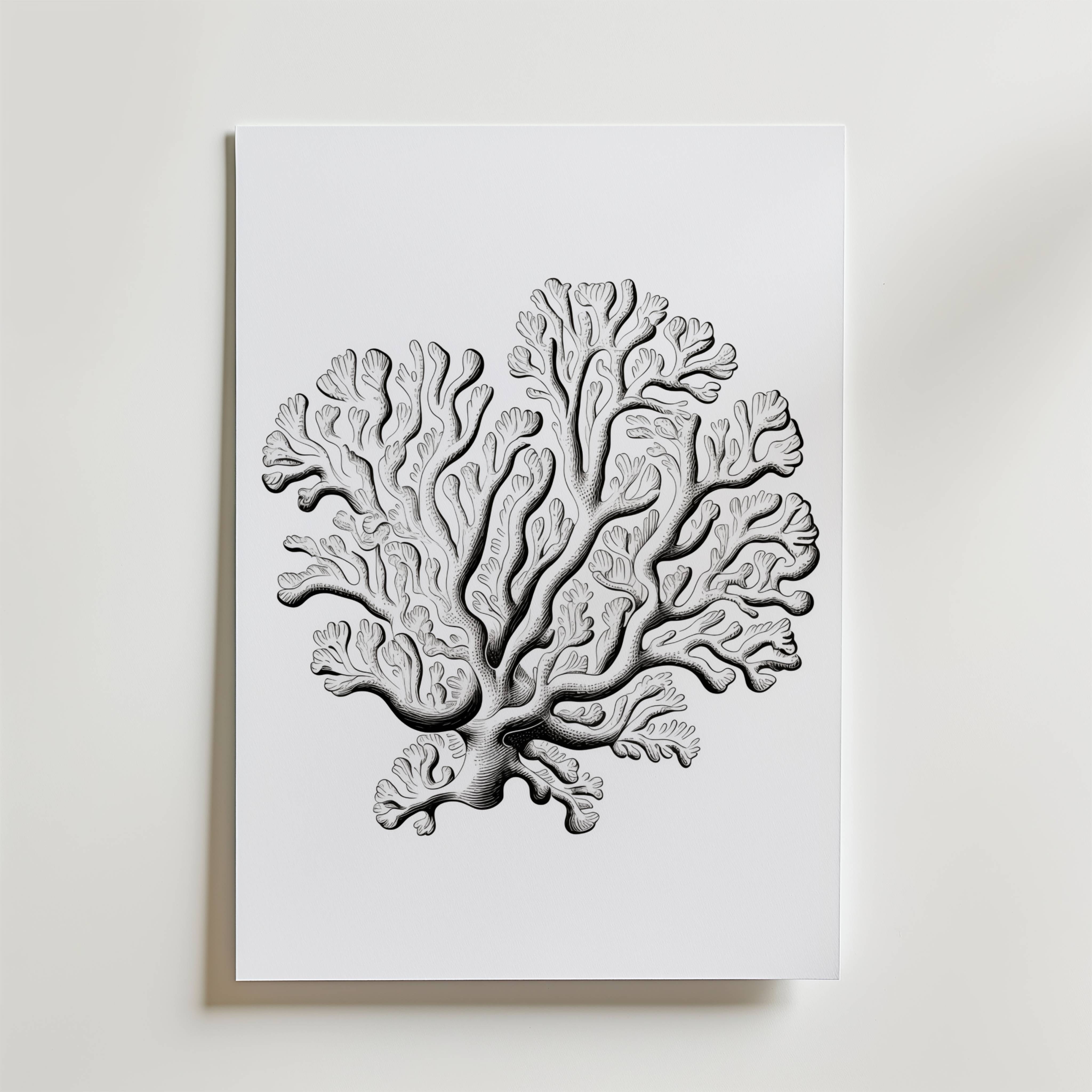 Ocean Etch Poster - Premium Canvas 21x30 cm