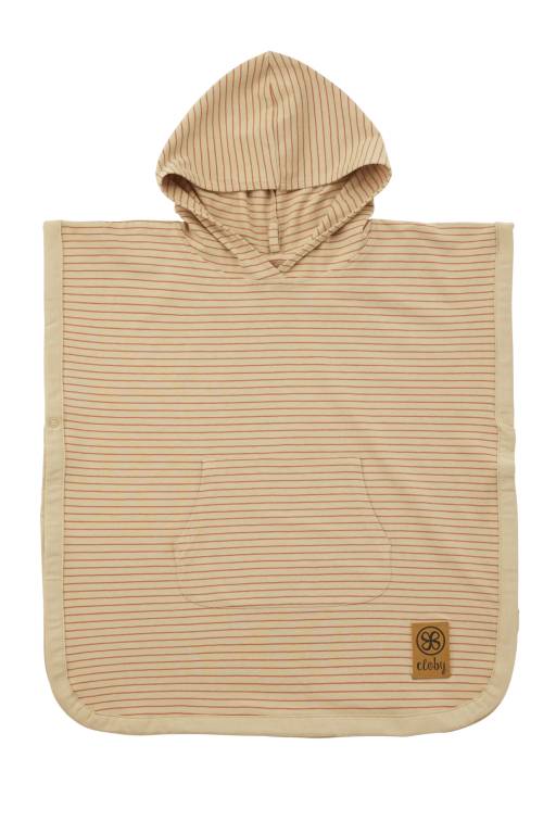 Cloby UV-poncho med UPF 50+ - 3-5 år - sandy beach/peanut brown