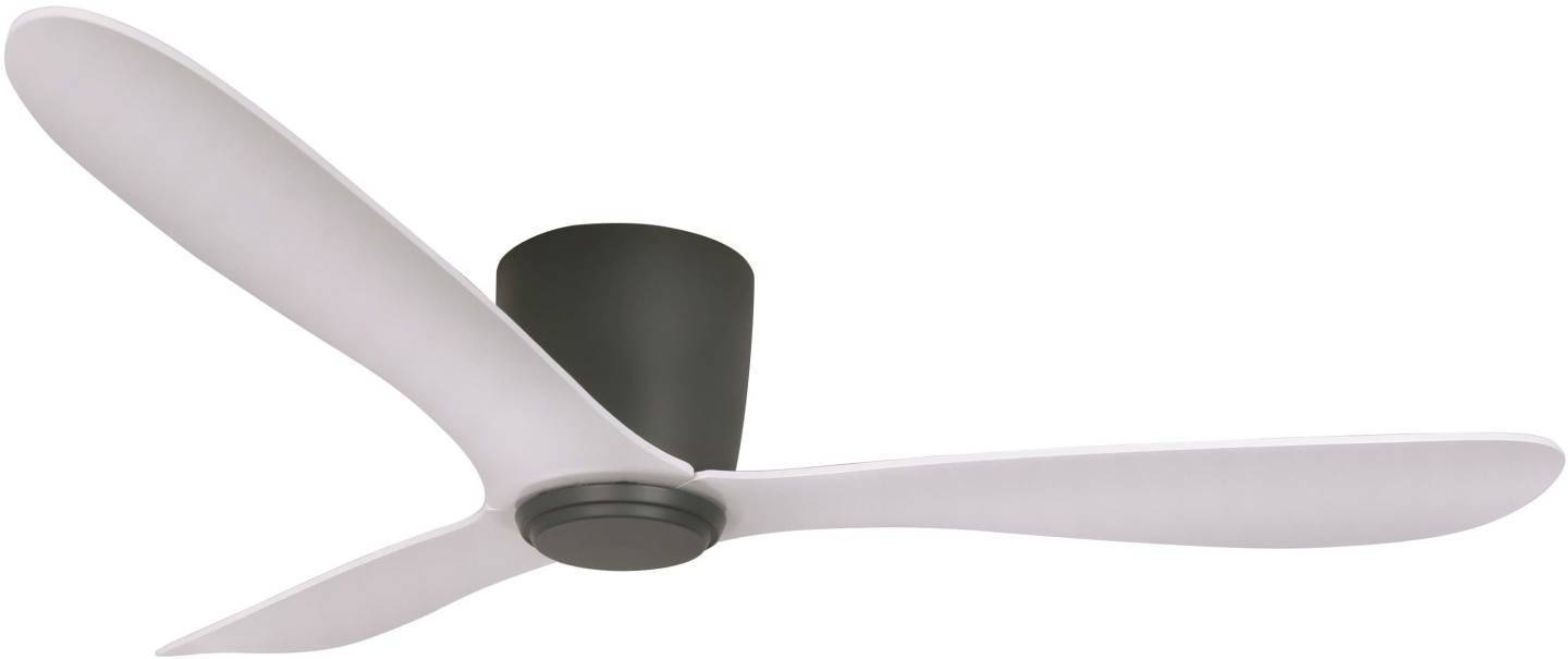 Cetus II 132cm Takfläkt Antracit Motor, Vita Blad