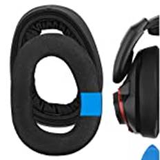 GEEKRIA Sport kylgel ersättningsöronkuddar för Sennheiser GSP 600, GSP 670, GSP 500 professionella spelhörlurar öronkuddar, headset öronkuddar, öronkuddar, öronkåpor, reparationsdelar (svart)