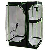 Zelsius Odlingstält MyHomeGrow 2-i-1 Grow Tent | Inomhus växtlåda, svart grön, odlingsrum, odlingsskåp, mörkrum, växttält, växthus, odlingstält