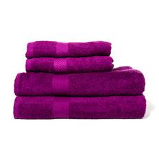 Queen Anne 2-pack Frotté Handduk - 70x50cm Lila Tyg