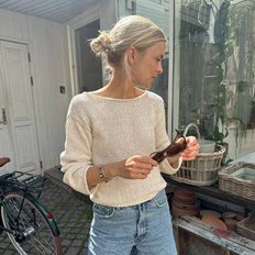 Strikke Kit - PetiteKnit Sevilla Blouse Olivengrønt Tema XXXL