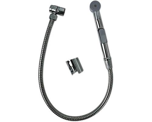 Bidédusch med duschslang krom blank
