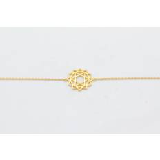 Chakra forgyldt armlænke - Anahata - 17-20 cm