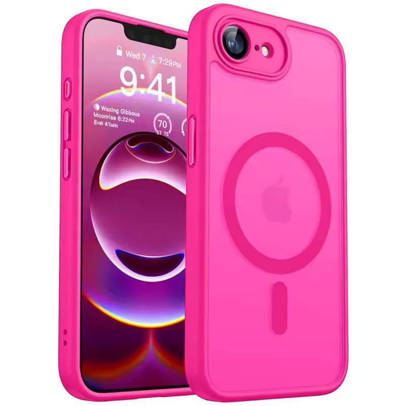 Luxury Magnetic Translucent Matte Case For iPhone 17 16 15 14 13 Pro Max 17Pro 17e For Magsafe Wireless Charge Shockproof Cover