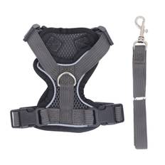 Cat Harness Leash Set Escape Proof Adjustable Kitten Harness Soft Breathable Pet Vest Traction Rope XS