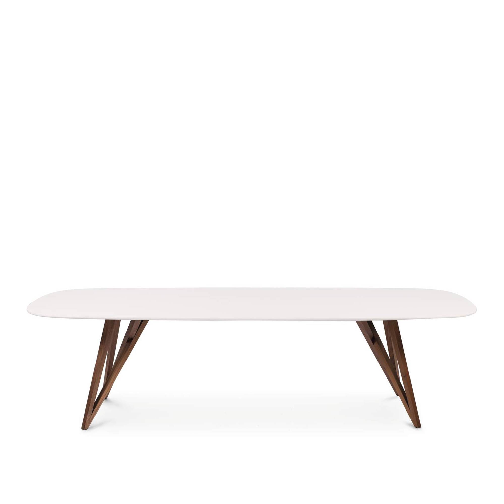 Walter Knoll - Seito Table 2750, Oak White Pigmented, Quartz Stone White, H: 75, L: 210, Br: 104 - Matbord - Wolfgang C.R. Mezger - Vit - Trä/Sten