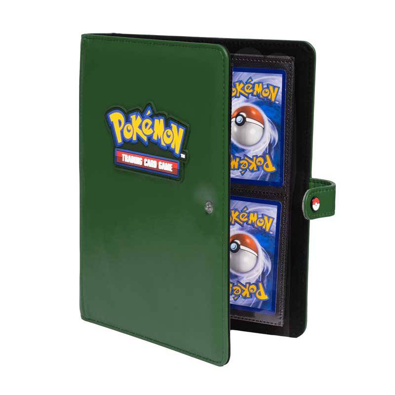 Premium Snap Binder - Grön 4-Pocket pärm med Pokémon motiv