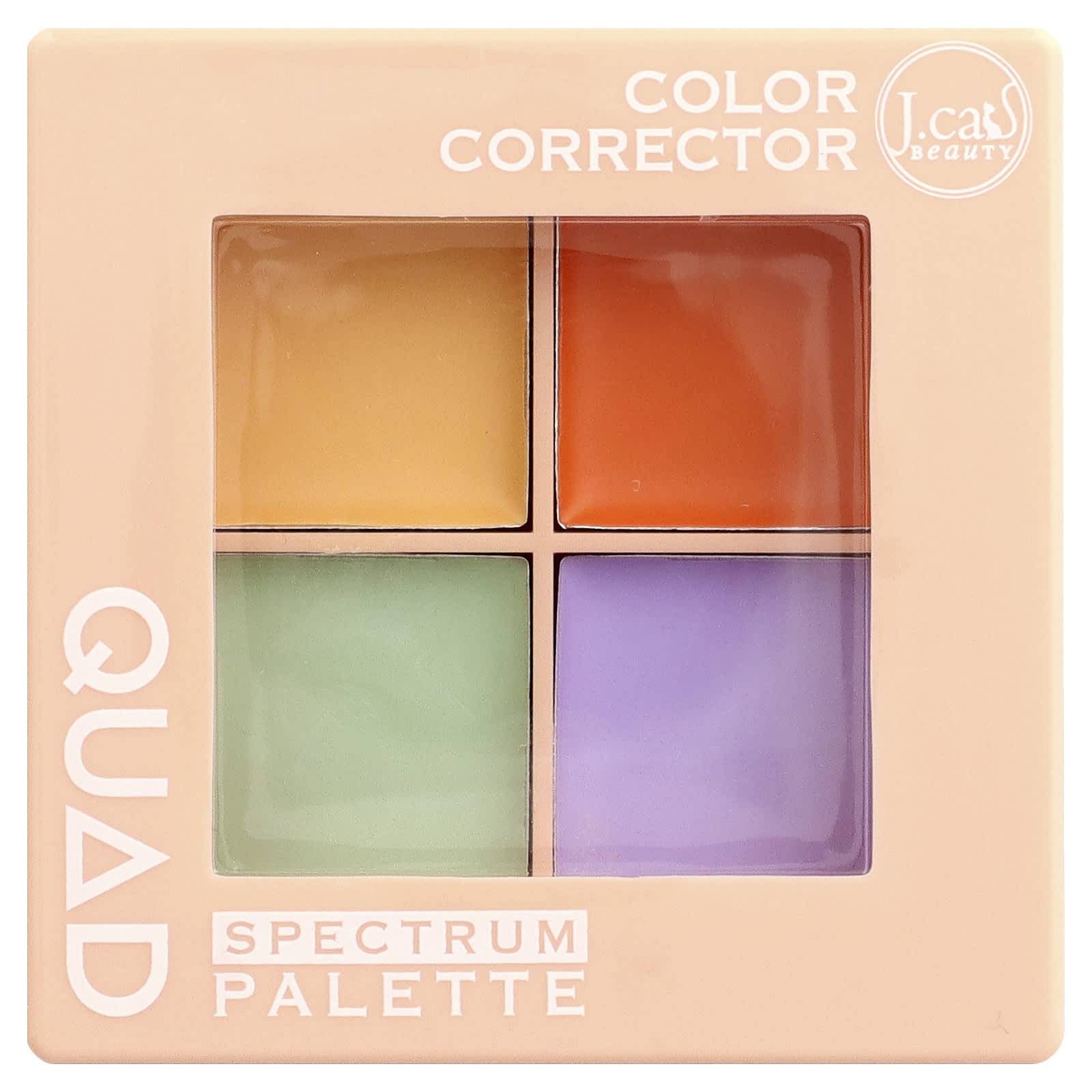 J.Cat Beauty, Quad Spectrum Face Palette Color Corrector, QSP103, 6g (0,21 oz)