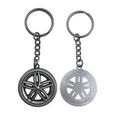 Nyckelring till bilen med personlig gravyr, ANTIK SILVER