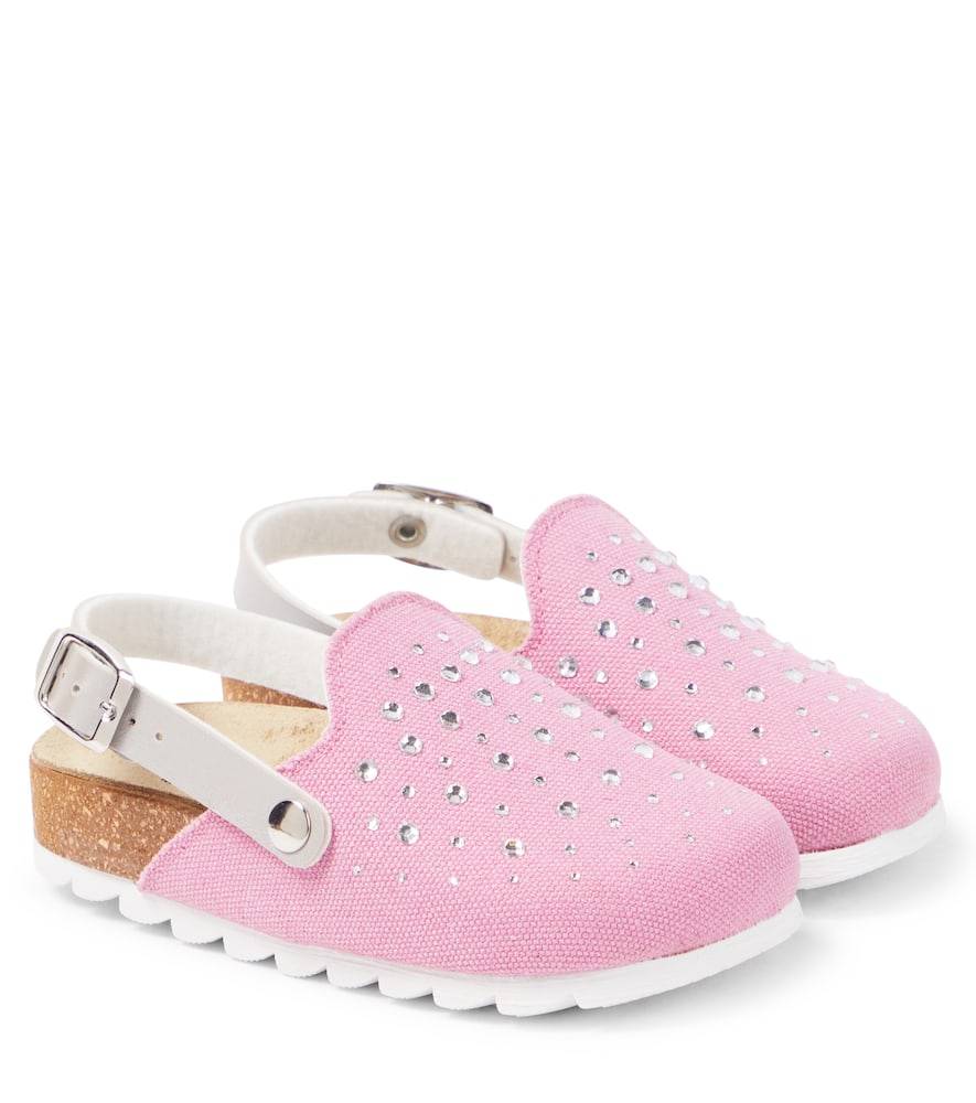 Monnalisa Zuecos con tira trasera adornados - rosa - EU 32