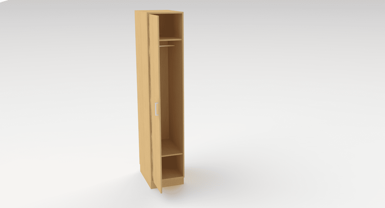 Quadro Garderobeskab, laminat - 203,1 x 41 x 60 cm Laminat & Bøg
